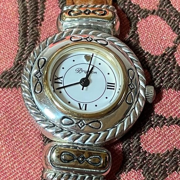 Brighton Cody watch with reversible brown/black leather strap main image 4